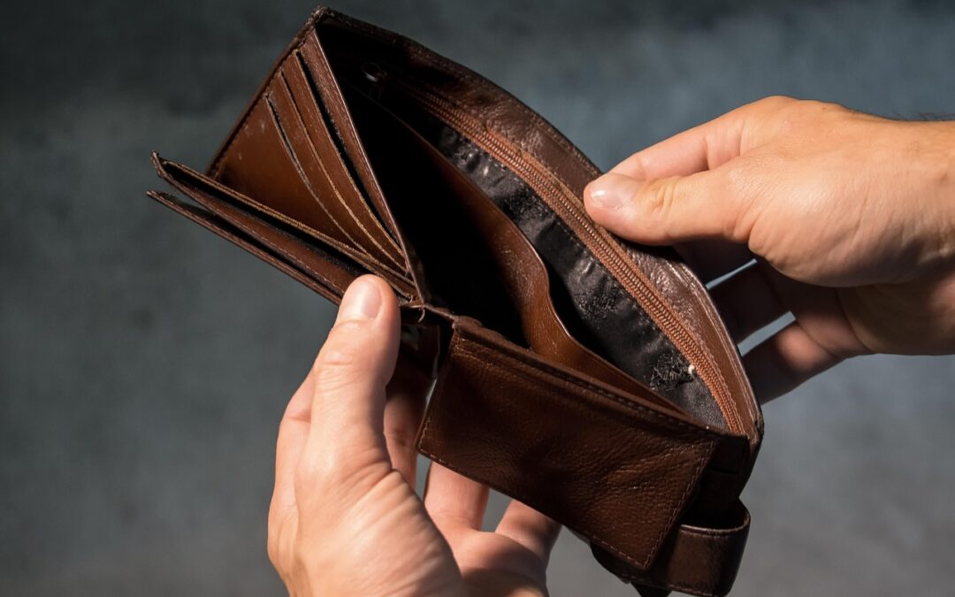 empty wallet to represent financial abuse for the artcle' Surviving Narcissistic Abuse: A 6-Step Guide to Rebuilding Your Financial Independence'