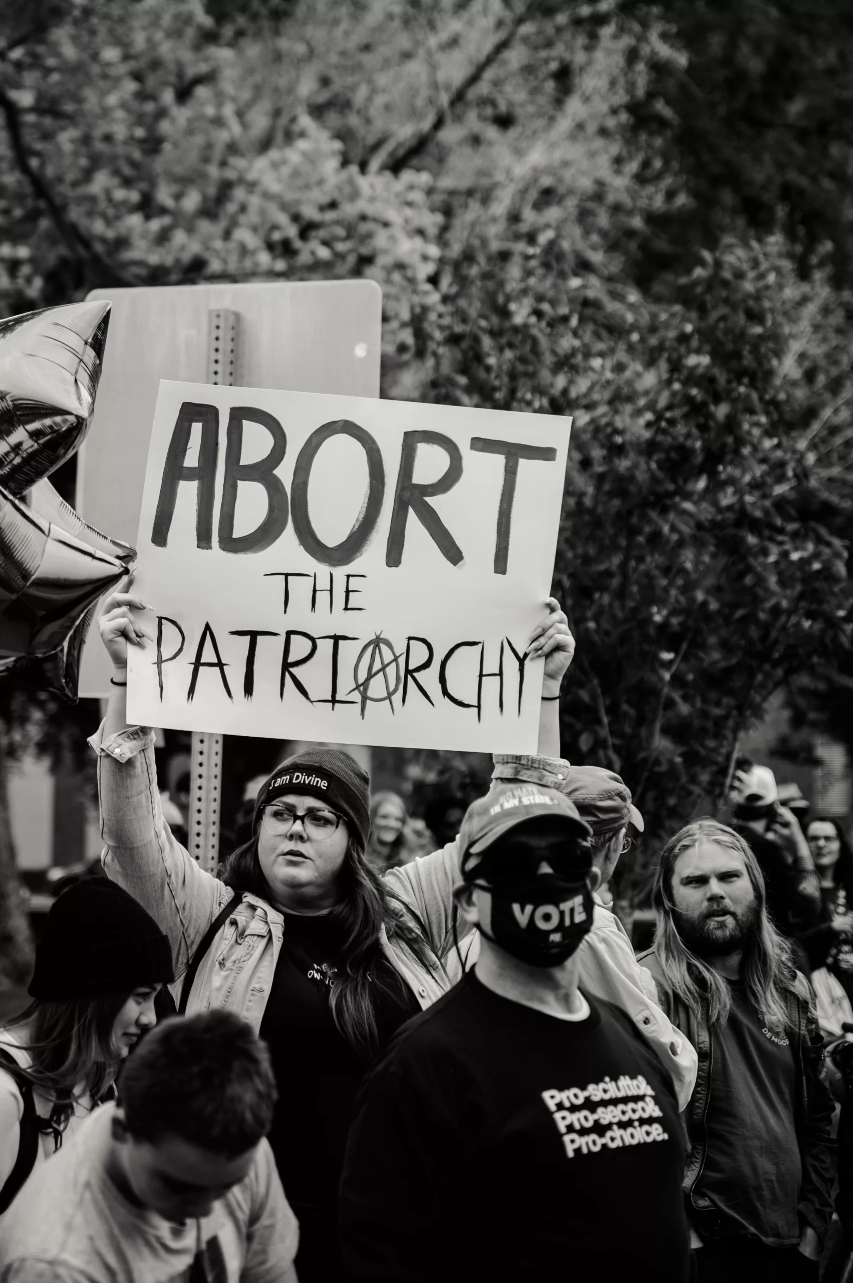 poster saying abort patriarchy