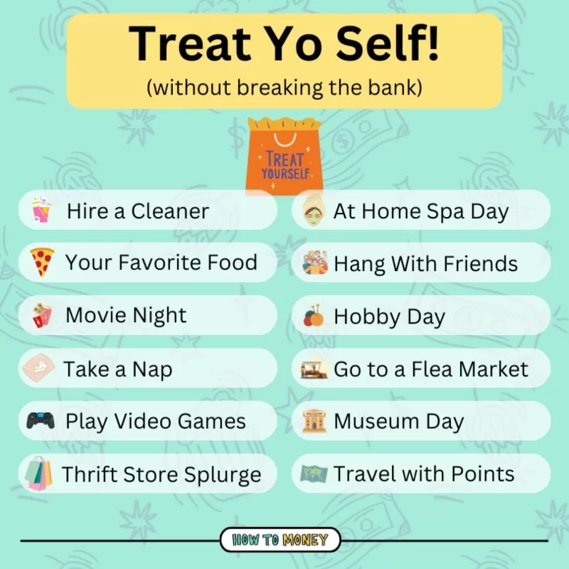 infographic on Ways-to-Treat-Yo-Self-